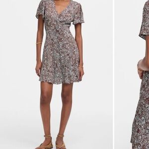 NWT Floral Button-Up Mini Sundress sz 2